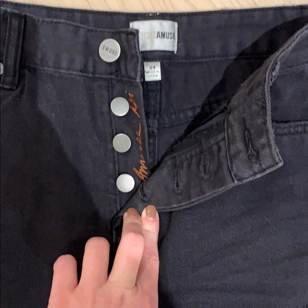 black denim shorts - Picture 2 of 3